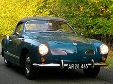 En VW Karmann Ghia er et miks mellem tysk stabilitet og  italiensk design