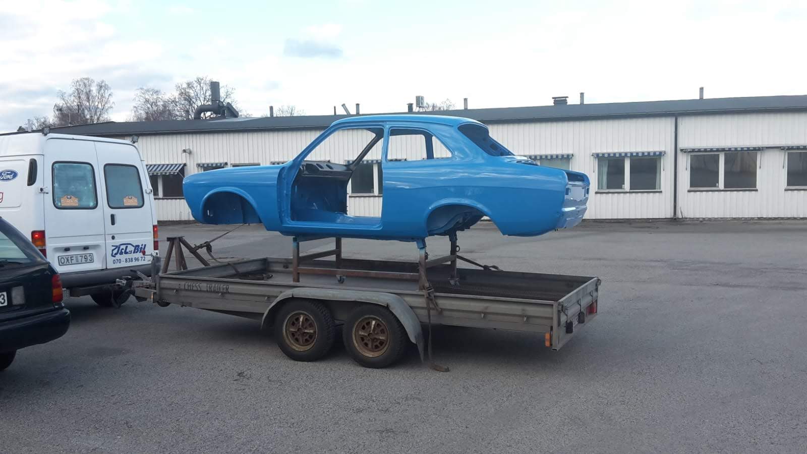 den gamle Ford Escort Mexico sendes til Sverige